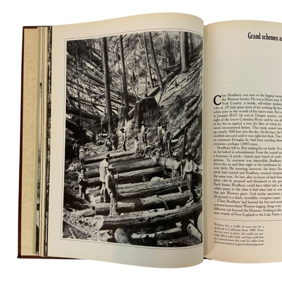 The Loggers Time Life Books Old West Series Illustrated Vintage 1976 Hardcover - Picture 7 of 13